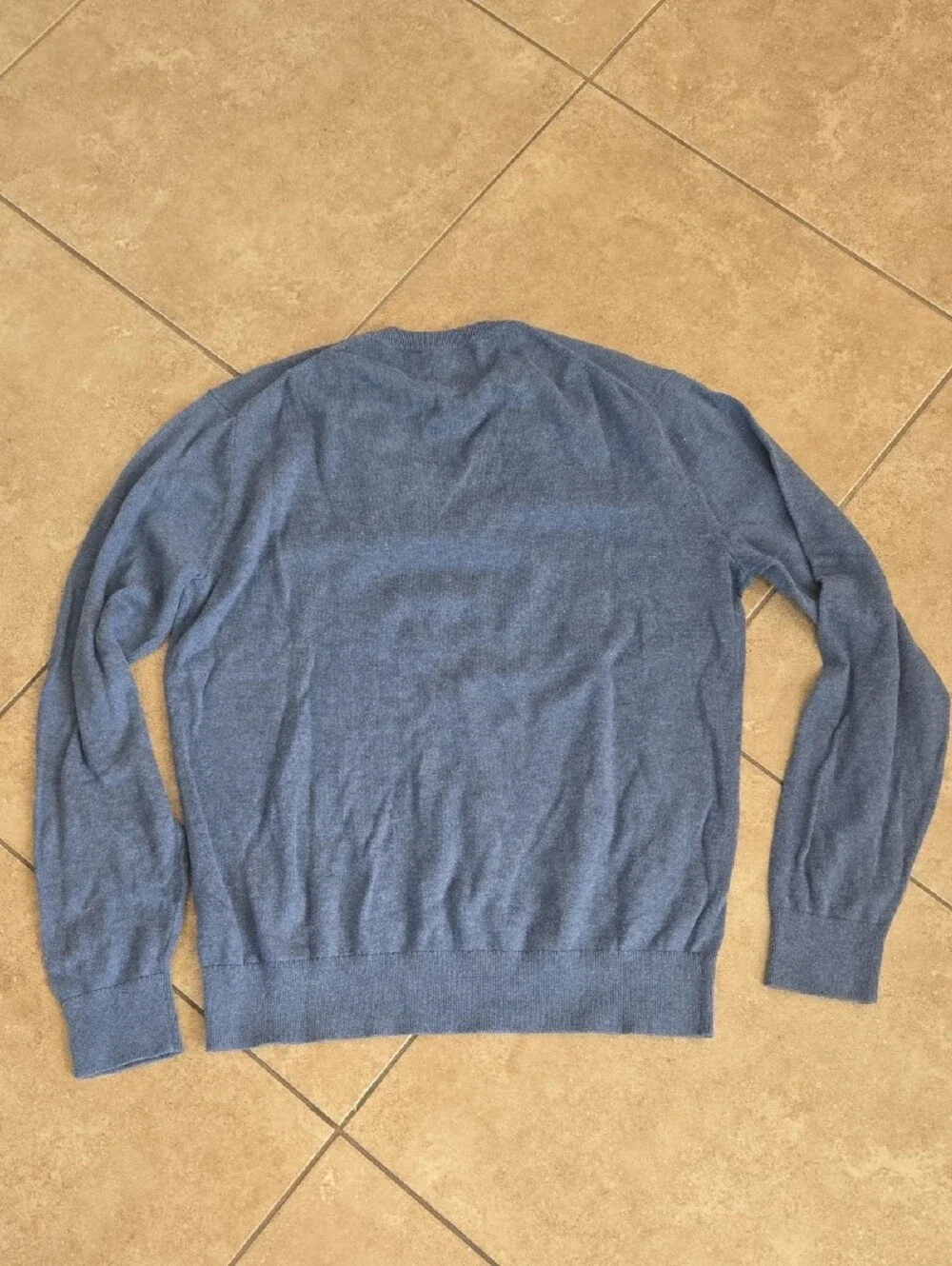 Banana Republic Men's V-Neck Sweater in Slate Blue